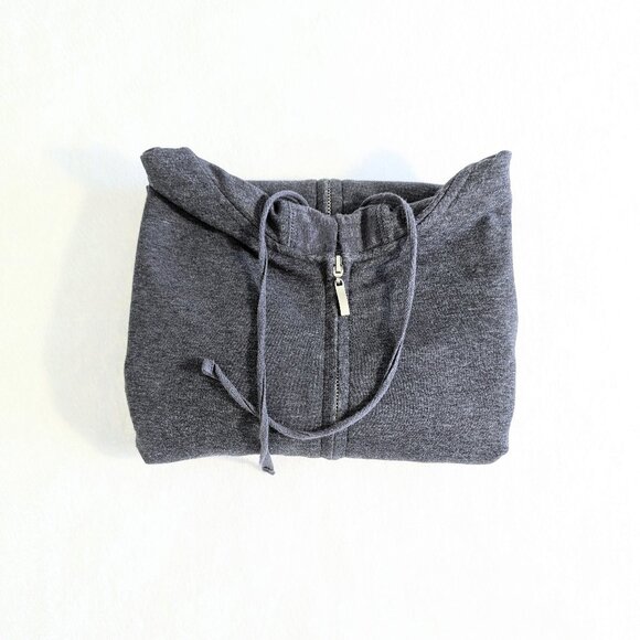 AmélieBoutik Cotton Blend Zip-up Hoodie, XS, Grey - Picture 9 of 9